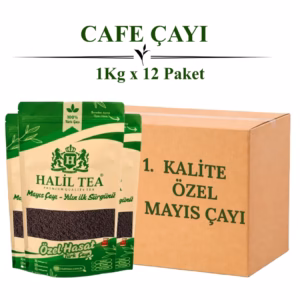 Cafe Çayı 12 KG (1KG x 12 Paket) – 1. Kalite Mayıs Hasat Türk Çayı | Halil Tea