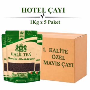 Hotel Çayı 5 KG (1KG x 5 Paket) – 1. Kalite Mayıs Hasat Türk Çayı | Halil Tea
