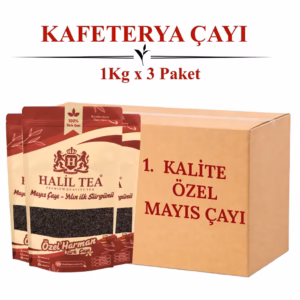 1. Kalite Mayıs Çayı 3 KG (1KG x 3 Paket) – Kafeterya İçin Özel Harman Türk Çayı | Halil Tea